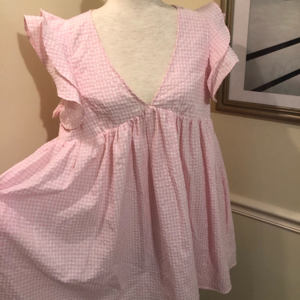 Pink Gingham Mini Dress, adorable by the impeccable pig collection